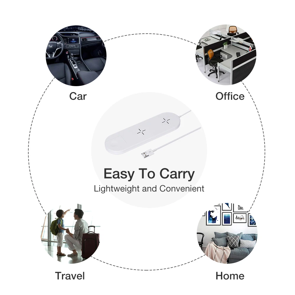 3 в 1 Qi Беспроводное зарядное устройство для Airpods Apple Watch 4 3 2 1 iWatch быстрая Беспроводная зарядка для iPhone X XS MAX XR samsung