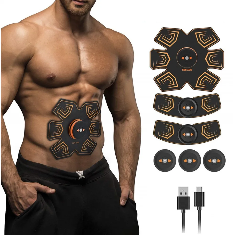 

EMS Electric Muscle Stimulation Training Device ABS Stimulator Electrostimulation Fitness Equipment Fat Burning Massage Device