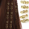 5Pcs Golden Silver Viking Spiral Charms Hair tubes Braid Dread Dreadlock Beads Clips Cuffs Rings Jewelry Hair Accessories woman 3