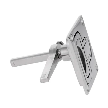 

3.2'' x 2.7'' 316 Marine Grade Stainless Steel Boat Hatch Latches Turning Lock Lift Handle Flush Mount
