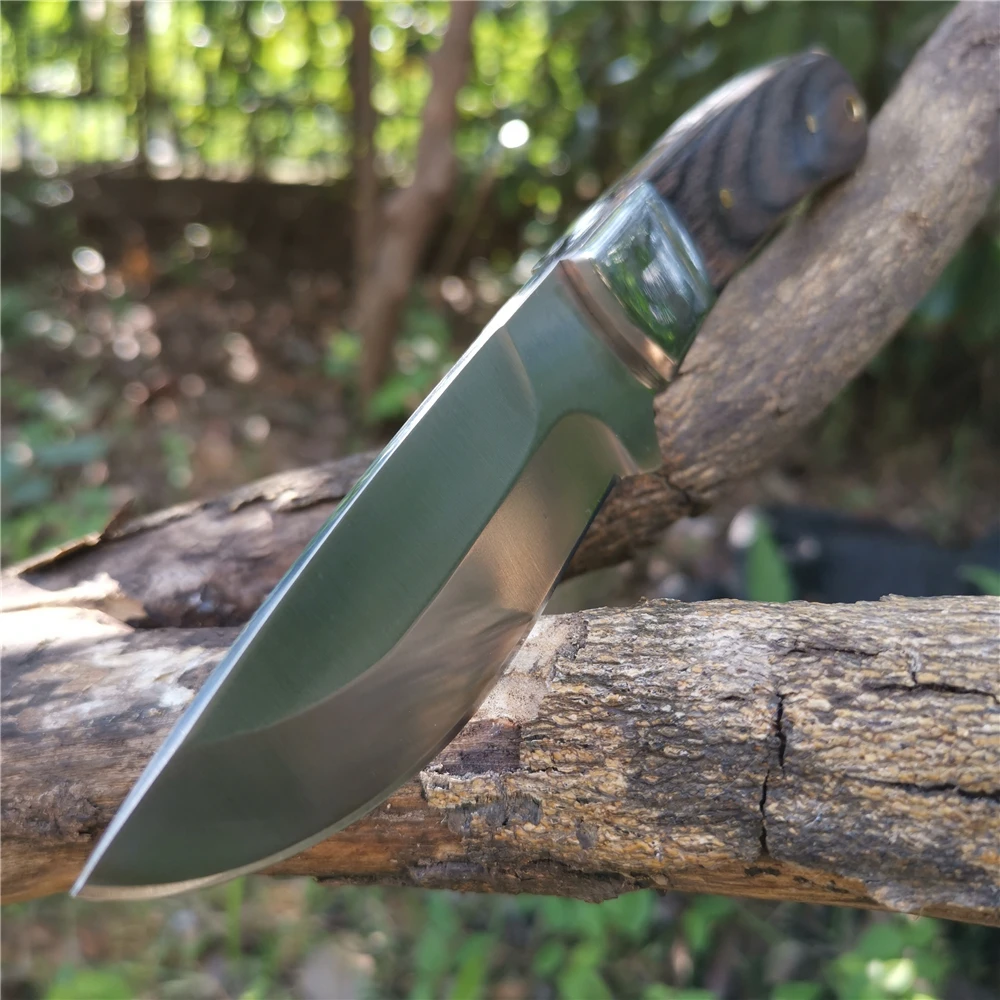 

57HRC 8CR13MOV Fixed Blade Knife Bushcraft Knives Straight Tactical Good for Hunting Camping Survival Outdoor Everyday Carry
