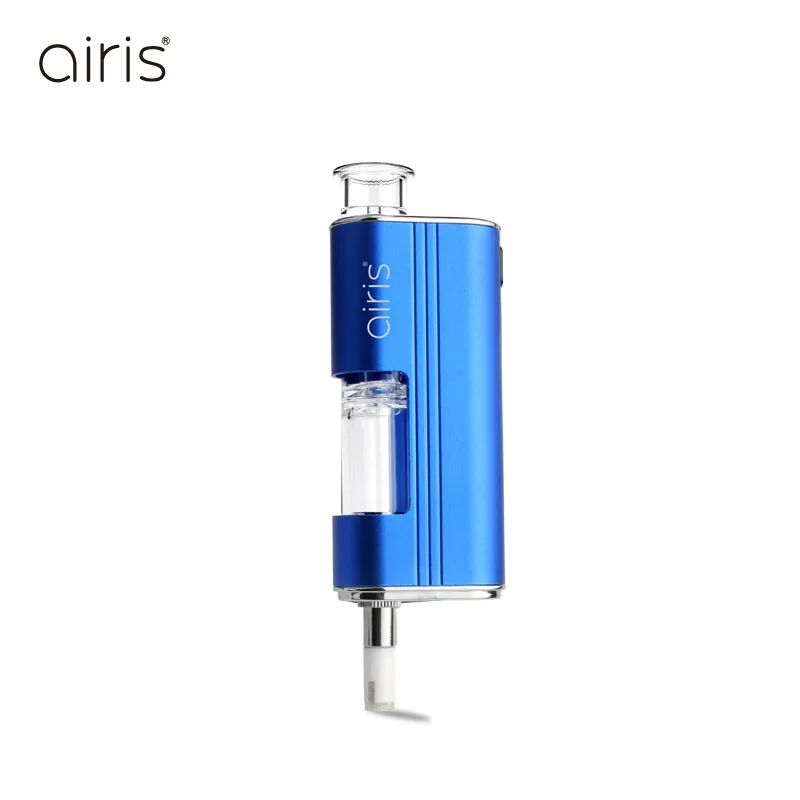 AIRISTECH airis головной убор воск испаритель Dip& Dab 2в1 Vape кварцевый катушкой контроль напряжения электронная сигарета - Цвет: Синий