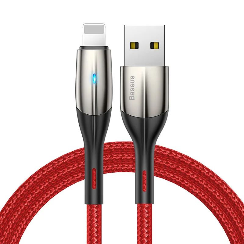 USB to Lightning R usb кабель lightning для iPhone 11 pro xs max xr 8 7 6s plus 5S ipad зарядное устройство PD Быстрая зарядка данных короткий 0,5 м 2 м светодиодный - Цвет: USB to Lightning R