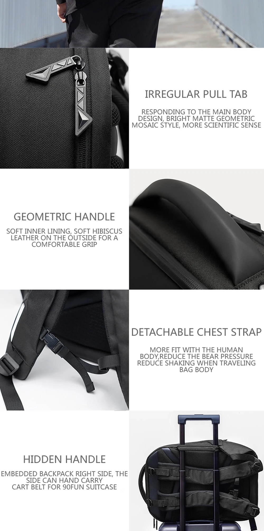 Original Xiaomi Geek Backpack Geometric Splicing Reflective Ergonomics Design Men 16 Inch Laptop Bag Business Travel Backpack Backpacks Aliexpress