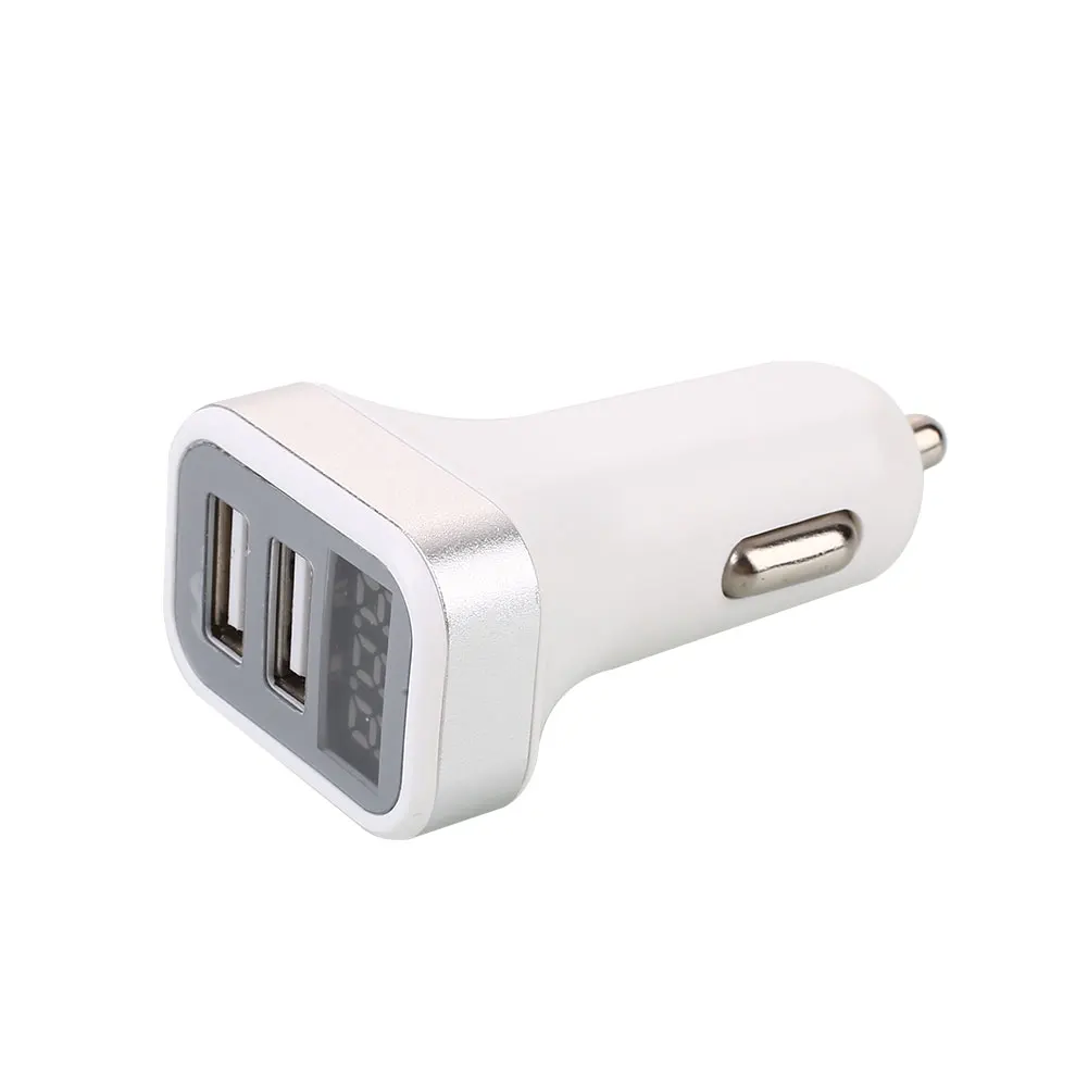 Автомобильный прикуриватель штекер питания двойной USB адаптер питания с экраном дисплея
