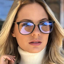 Прозрачные женские очки, оправа для очков кошачий глаз, женские модные компьютерные очки, роскошные брендовые дизайнерские металлические очки