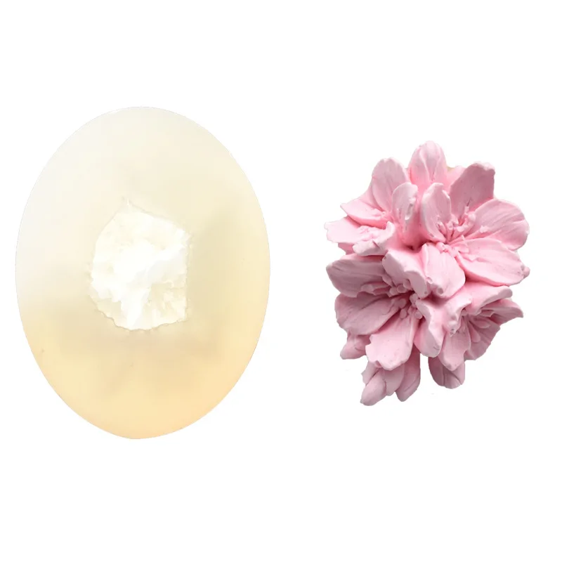 

DIY Bakery Appliances Korean Style New Style Peach Blossom Modeling Fondant Cream Chocolate Cake Mold Plaster Silicone Mold