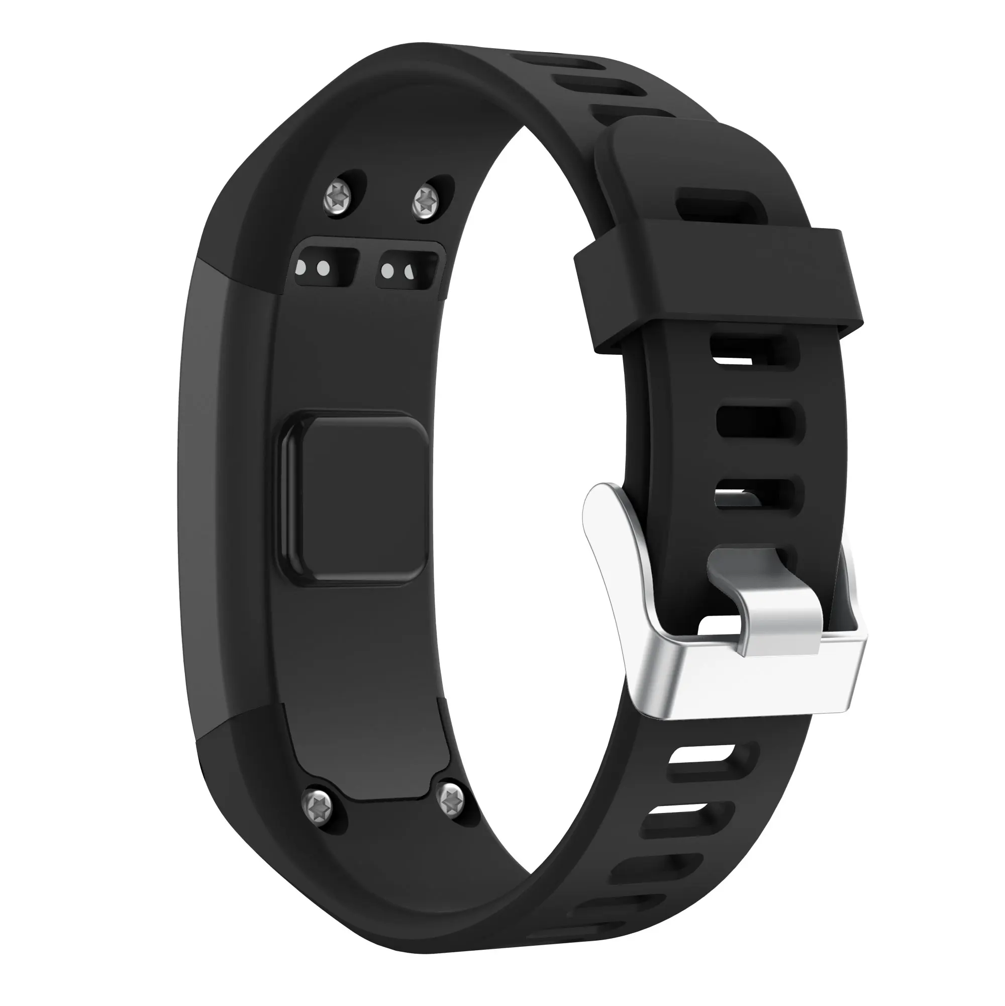 YAYUU совместимый ремешок для Garmin Vivosmart HR+ с металлической пряжкой ремешок для часов водонепроницаемый стойкий ремешок - Цвет: Black