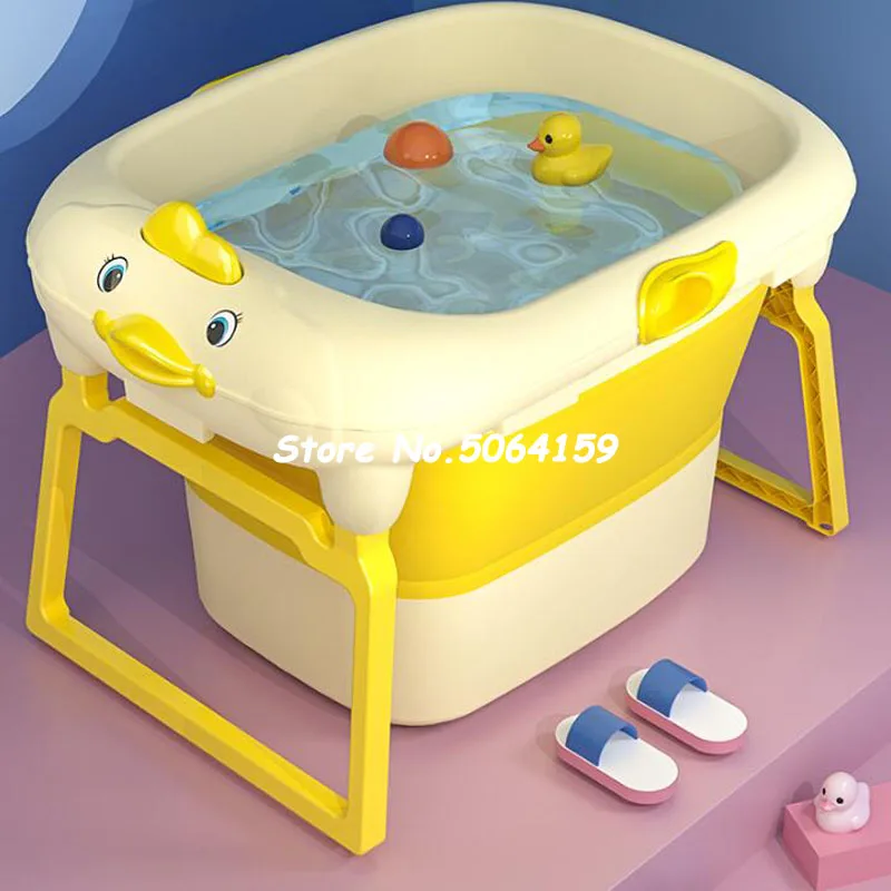 Детская ванна со съемным стулом для ванны складной бассейн в форме утки детский
