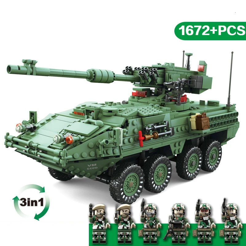 

Tank Fierce Beneficial Wisdom Children Building Blocks Century Military Model
