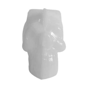 

Crystal Epoxy Candle Resin Mold 3D Skull Silicone Mould DIY Crafts Making Tool