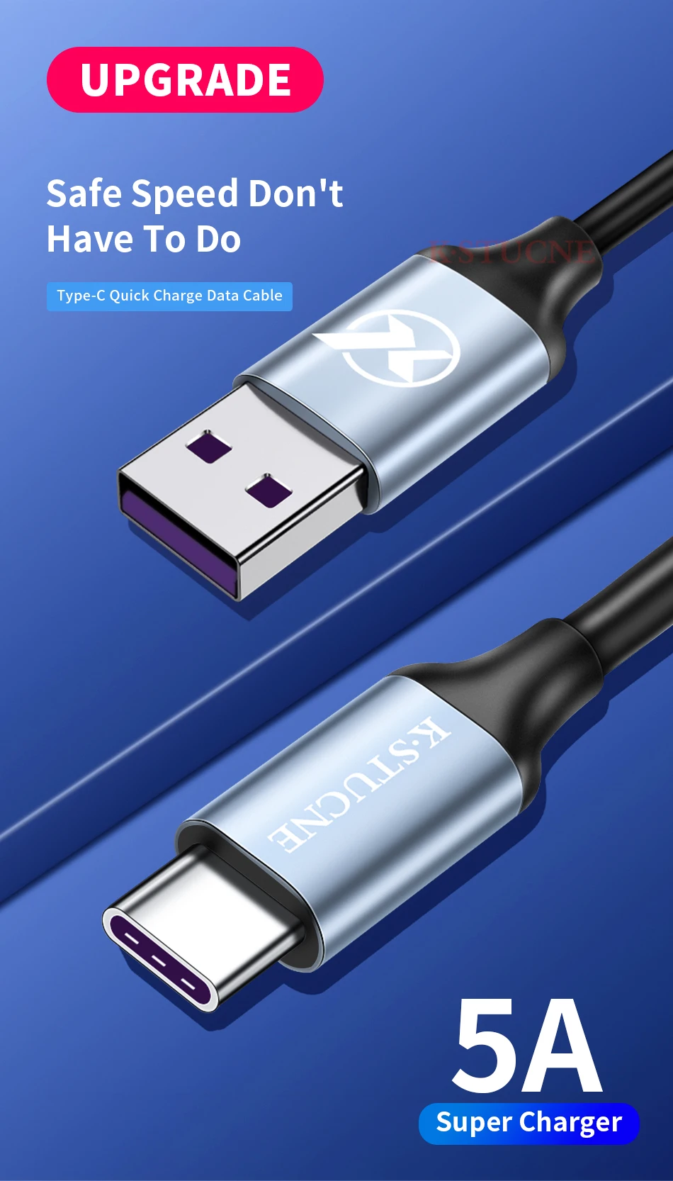 5А usb type-C кабель для быстрой зарядки USB C кабель для передачи данных зарядное устройство для телефона samsung S9 S8 Note 9 8 huawei P20 Pocophone F1 type-C кабель