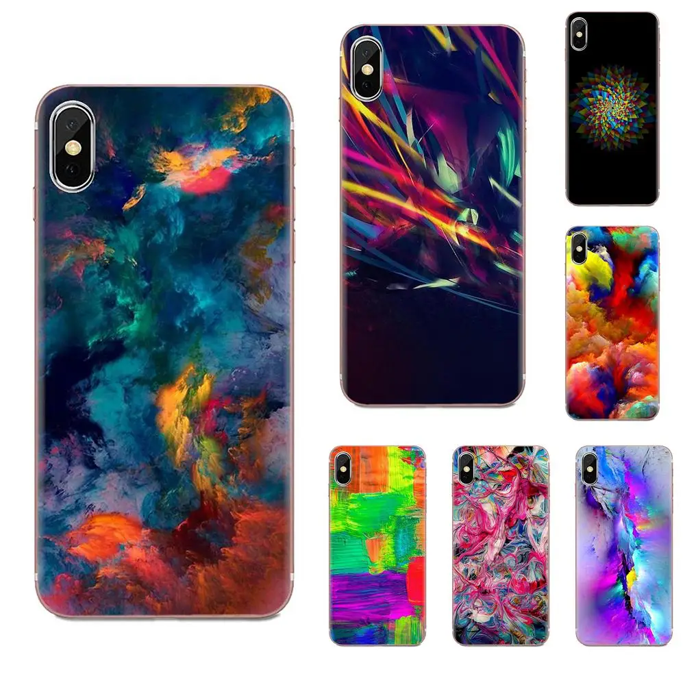 Чехол накладка для Huawei Honor Mate 7 7A 8 9 10 20 V8 V9 V10 G Lite Play Mini Pro P Smart Abstract Art Colorful Digital