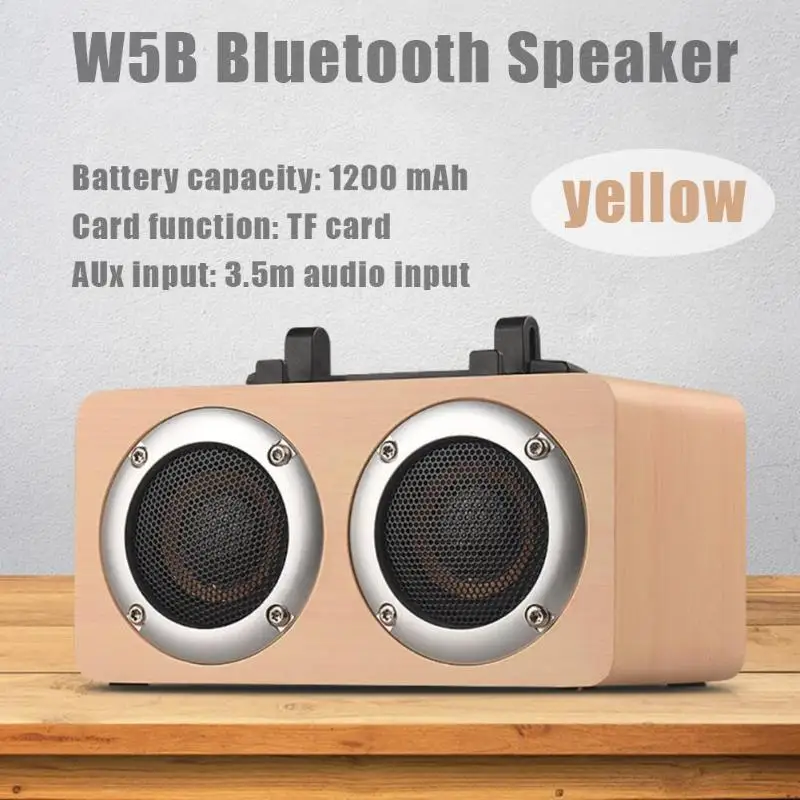 Мини W5B портативный деревянный динамик Bluetooth мобильный компьютер аудио беспроводной плеер открытый Крытый Bluetooth аудио