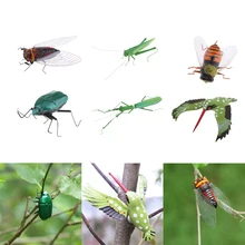 Набор из 6 реалистичных насекомых горшок с животными вешалка холодильник магнит домашний садовый декор