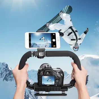 

U-Grip Handle Stabilizer Vlog Video Holder Rig Steadycam Mount Action Camera Smartphone Video Gimbal for Gopro Hero 7 6 5 4 3