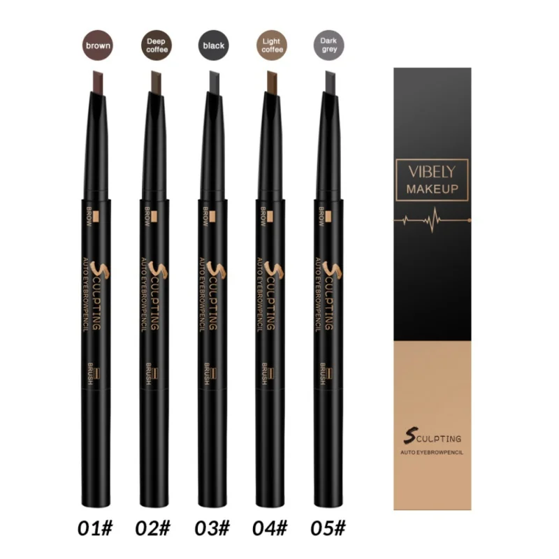 5 Colors Long-lasting Eye Makeup Automatic Eyebrow Pencil Waterproof  Eyebrow Pen Makeup