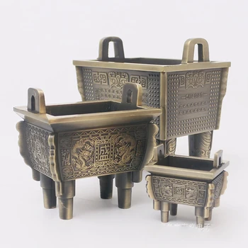 

Tripod Incense Burner Metal 3 Different Size Incense Sticks Holder Buddhism Decoration Restore Home Decor Incense Collection