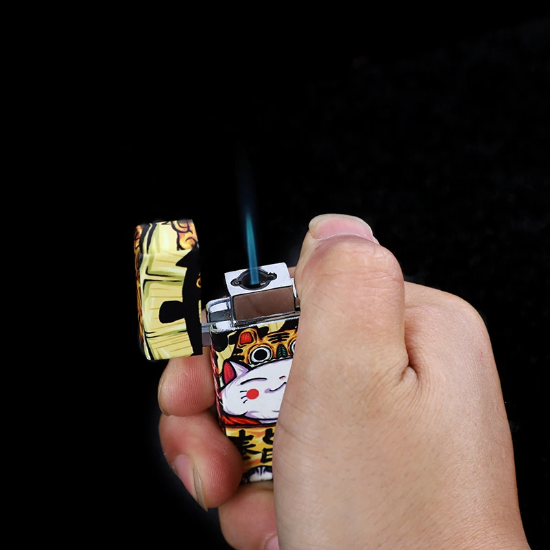 Металлическая газовая зажигалка электронная турбо зажигалка зажигалки принадлежности для курения гаджеты для мужчин прикуриватель сигар