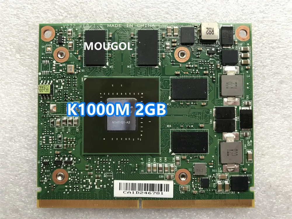 Quadro K1000M K1000 2GB Видеокарта Vga для ноутбука hp 8570W 8770W Dell M4700 M4800 тест
