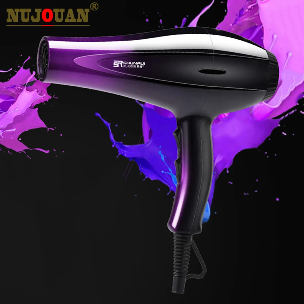 Hair Dryer Hot and Cold Wind with Diffuser Conditioning Powerful Hair Dryer Motor Heat Constant Temperature Care Blow