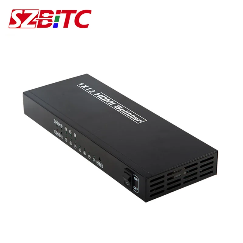 SZBITC 4K HD разделитель 1X12 распределитель видеоконтроллера настенный 1 в 12 Out @ 30Hz EDID