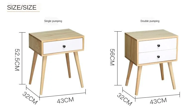 Ножки из массива дерева в скандинавском стиле прикроватный столик для спальни