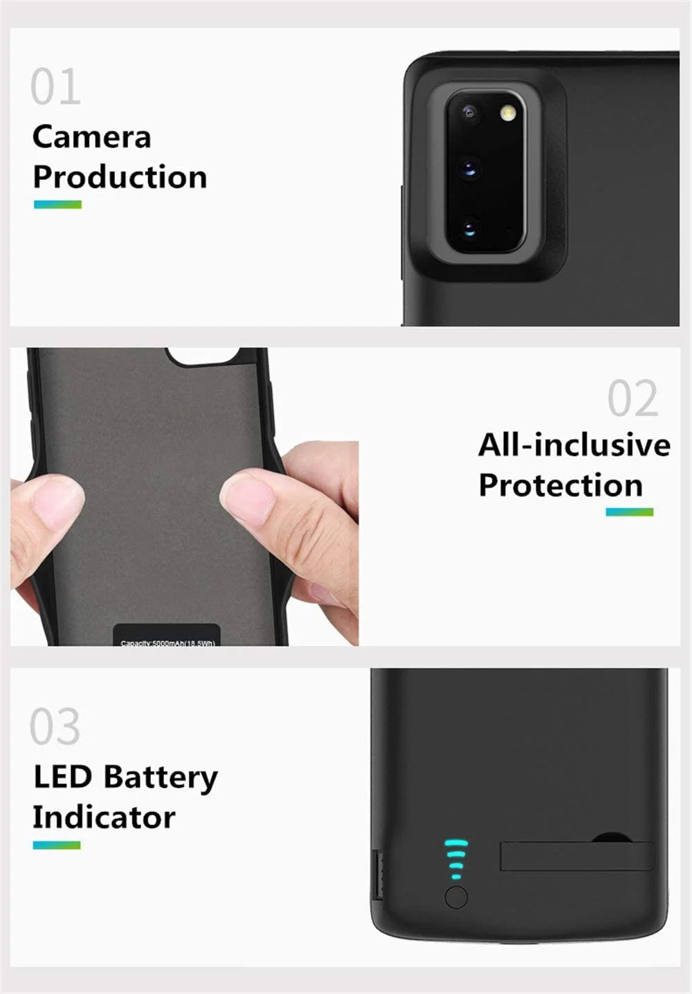 6000mAh Battery Charger Case For Samsung Galaxy S10 S20 S21 S22 Note10 Plus S10E Note20 Ultra 5G Fast Charging Case Powerbank galaxy s22 ultra wallet case
