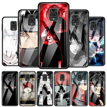 Перейти на Алиэкспресс и купить Чехол из закаленного стекла Naruto Itachi Uchiha Eye для Xiaomi Redmi Note 8 9 Pro 6 7 8T 9S Redmi 8A 7 K20 K30 Pro Funda Capa