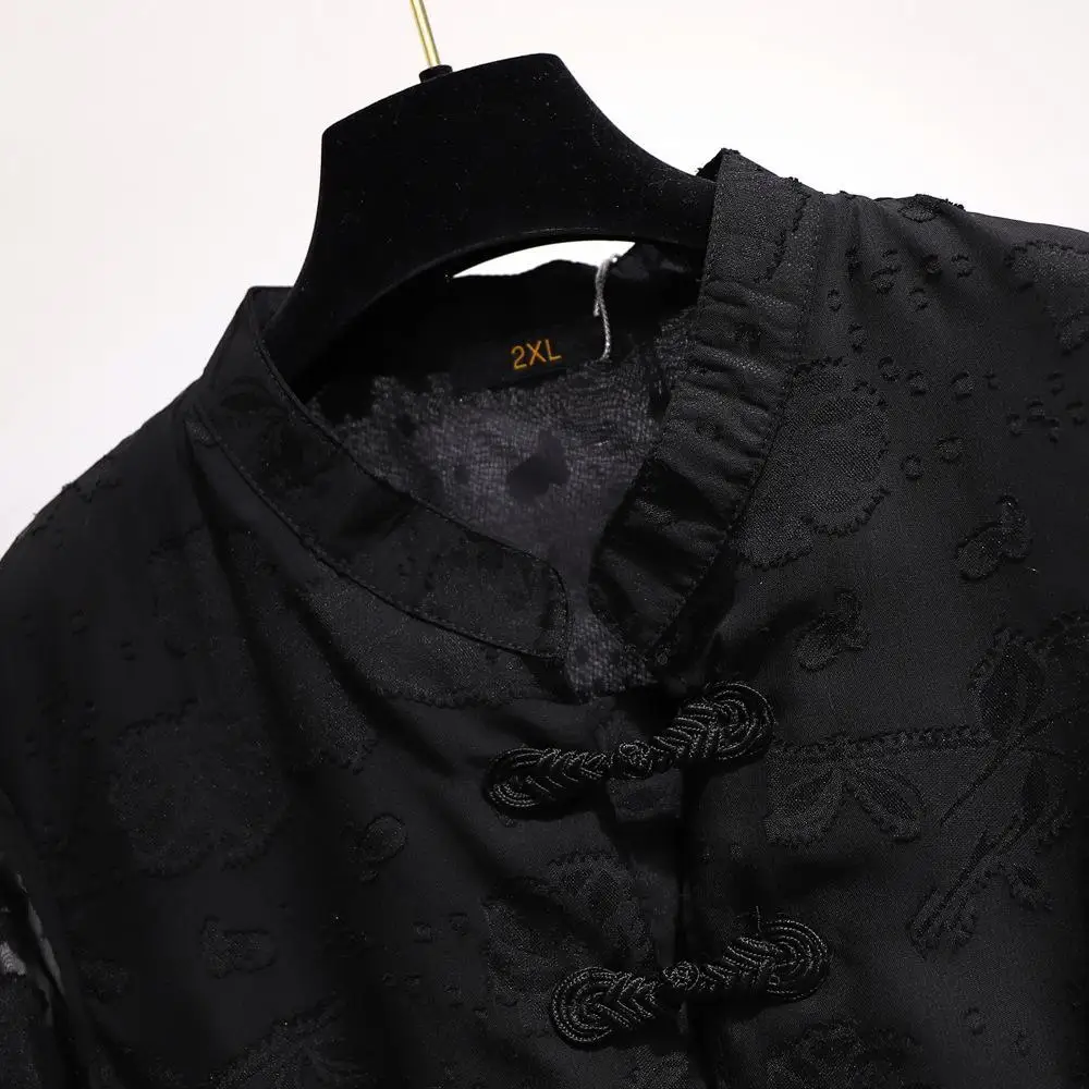 5XL 6XL женское кружевное платье большого размера Осень-зима винтажное офисное женское платье с вышивкой женское элегантное вечернее платье большого размера