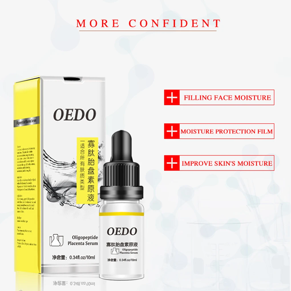 Oedo Oligopeptide плаценты жидкость лечение от прыщей, Отбеливание Сущность Питательная, для лица Уход за кожей с сывороткой