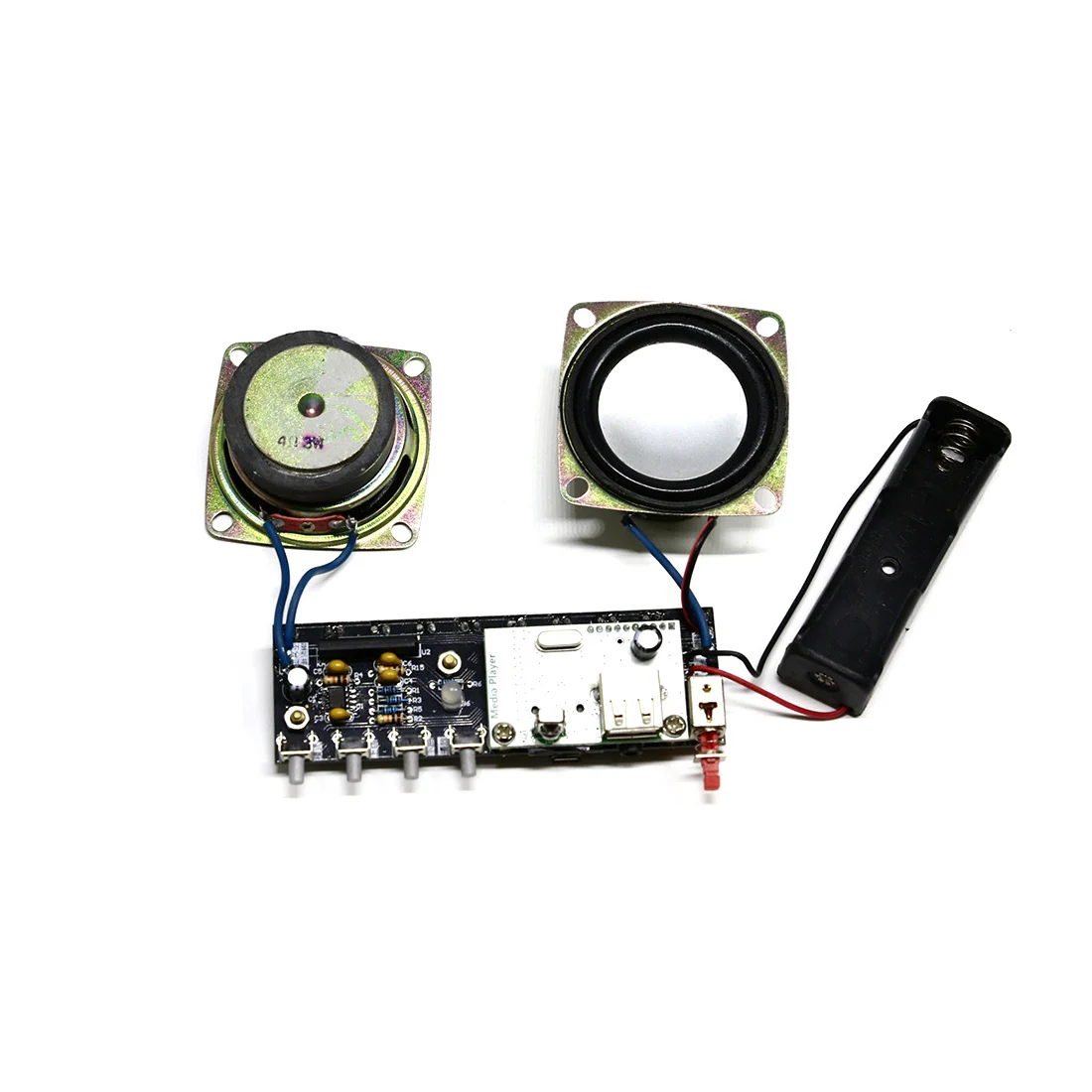 US $30.19 DIY Welding Electronic Bulk Parts Mini Electronic Bluetooth Speaker Kit Remote Control Colorful Changing USB Power Supply
