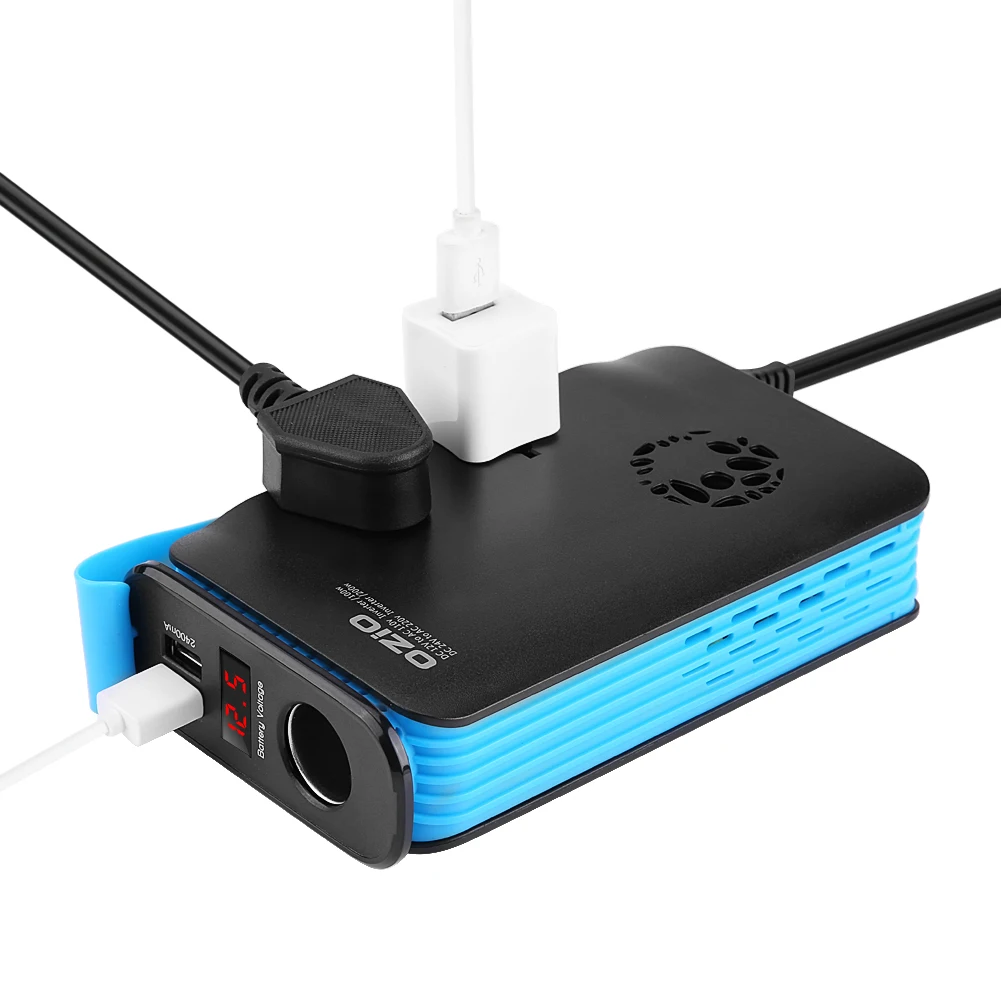 

200W Car Inverter Power USB Port Converter DC 12V to AC 220V Cigarette Lighter Adapter