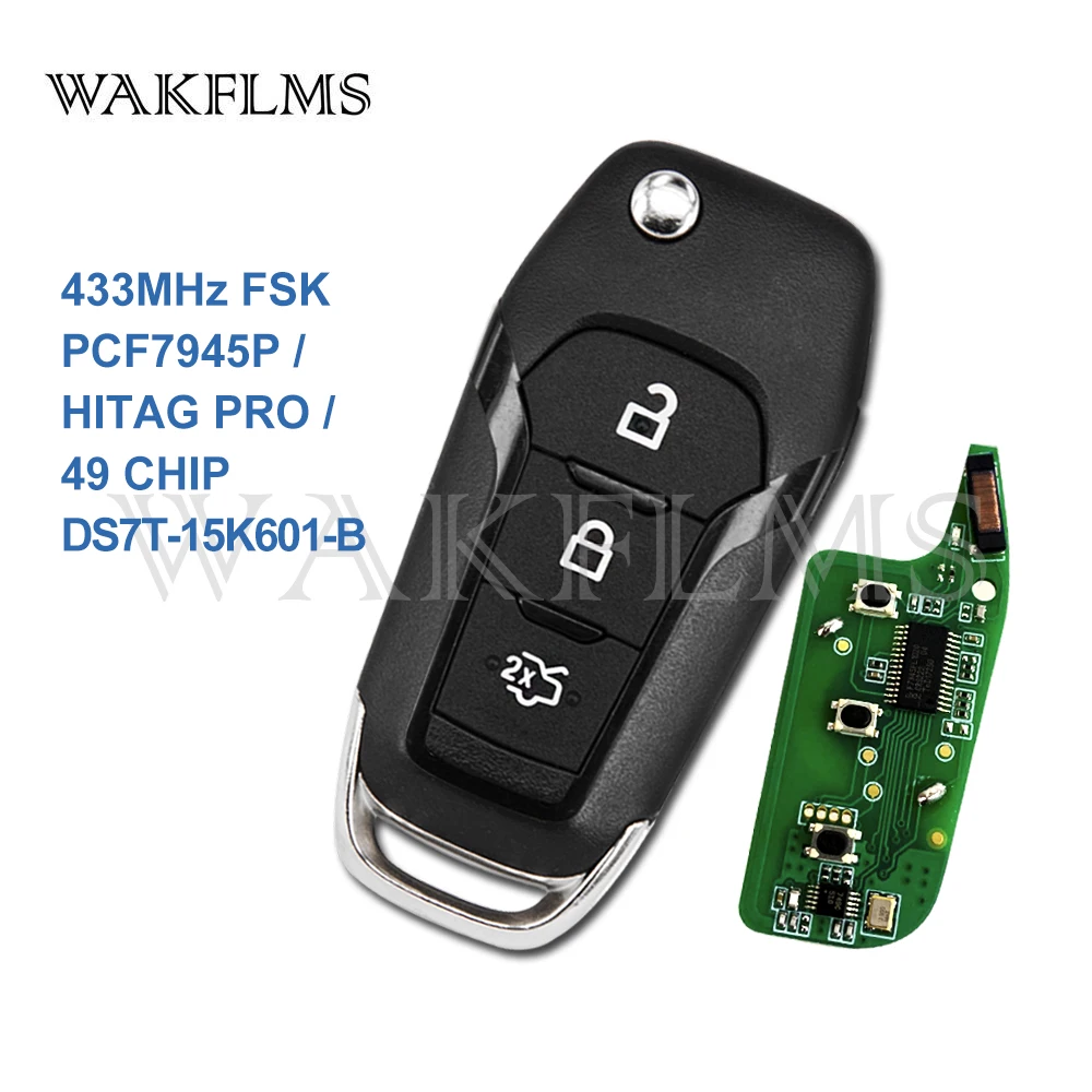 Дистанционный ключ-брелок от машины аксессуары для Ford KA + Modeo Glaxy S-Max 2014 2015 2016
