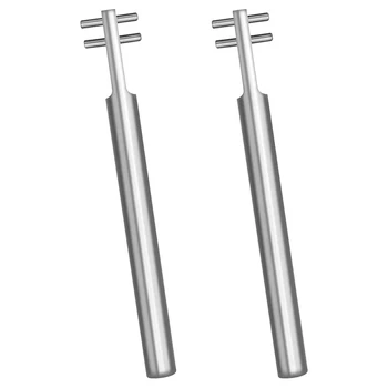 

SEWS-2 Pcs Silver Adjusting Saxophone Wrench Key Cover Steel Impact Resistance Spanner Musical Instrument Accessories
