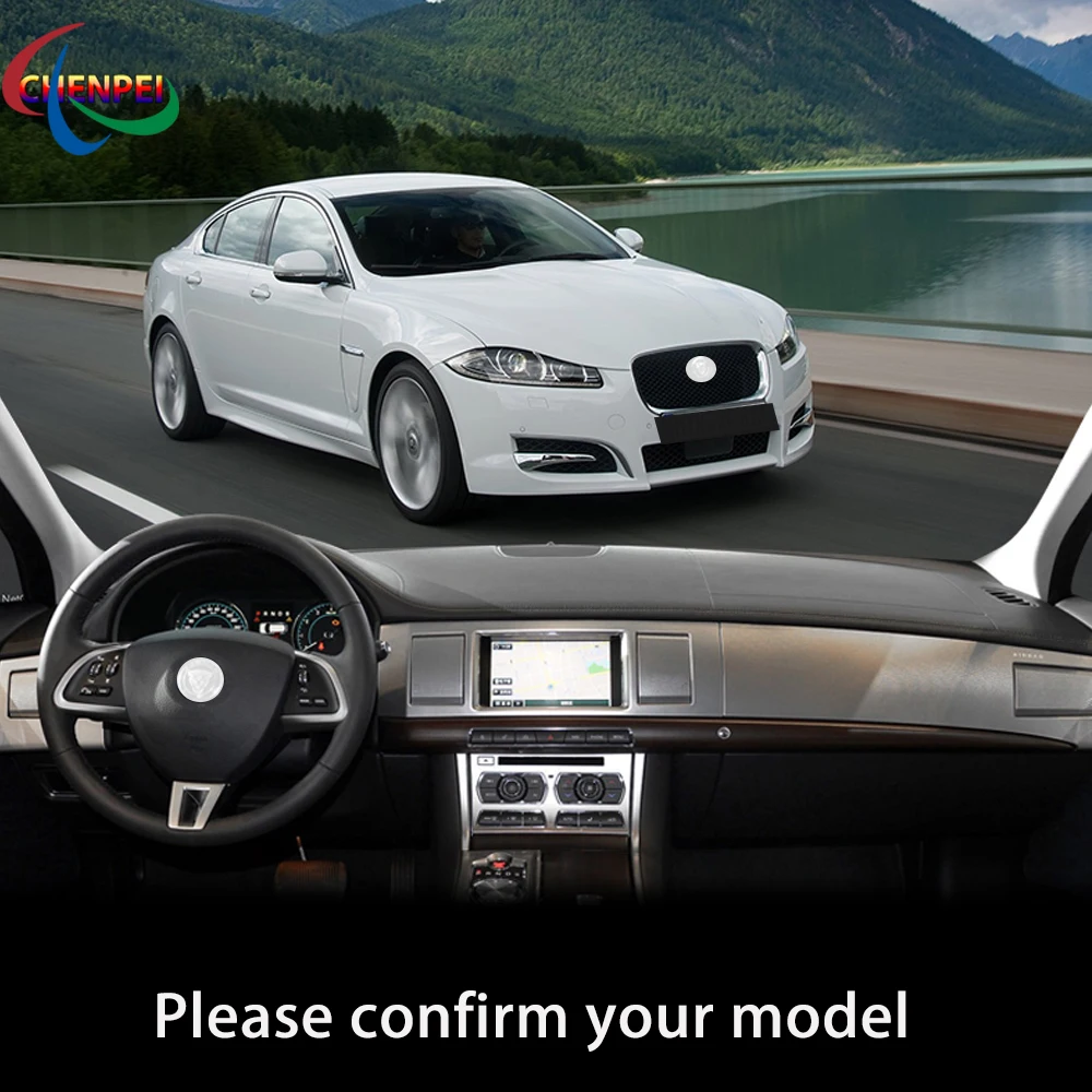 Anti Slip Anti UV Mat For Jaguar XF 2008 2015 Dashboard Cover Pad