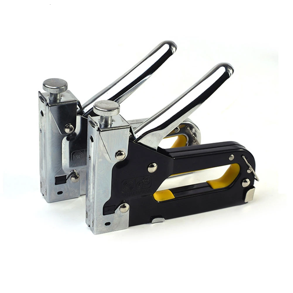 

3 In 1 Manual Nail Stapler Gun With 600pcs Nails Furniture Upholstery Furniture Staple Gun Household Hand Nailers Rivet Tool B4