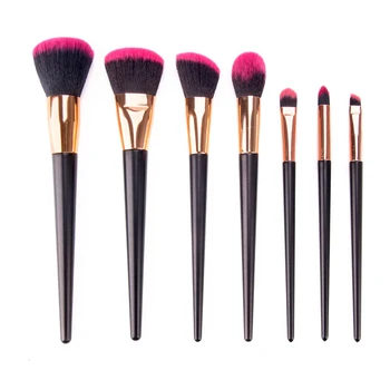 

7Pcs Plated Handle Cosmetic Makeup Brushes Set Blusher Concealer Eyeliner Brush Powder Foundation Eyeshadow Brush Beauty Tools