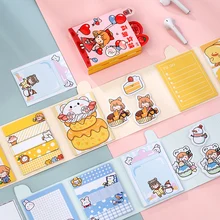 

160 cute cartoon girls folding notes student sticky-notes ins wind hand account collage message material paper hand sticker