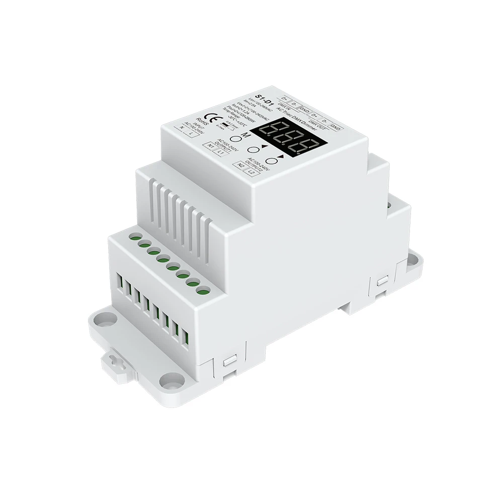 

1CH 2A 480W Triac Dimmer DMX decoder DMX512 LED lamp Controller for triac dimmable led lights AC100-240V