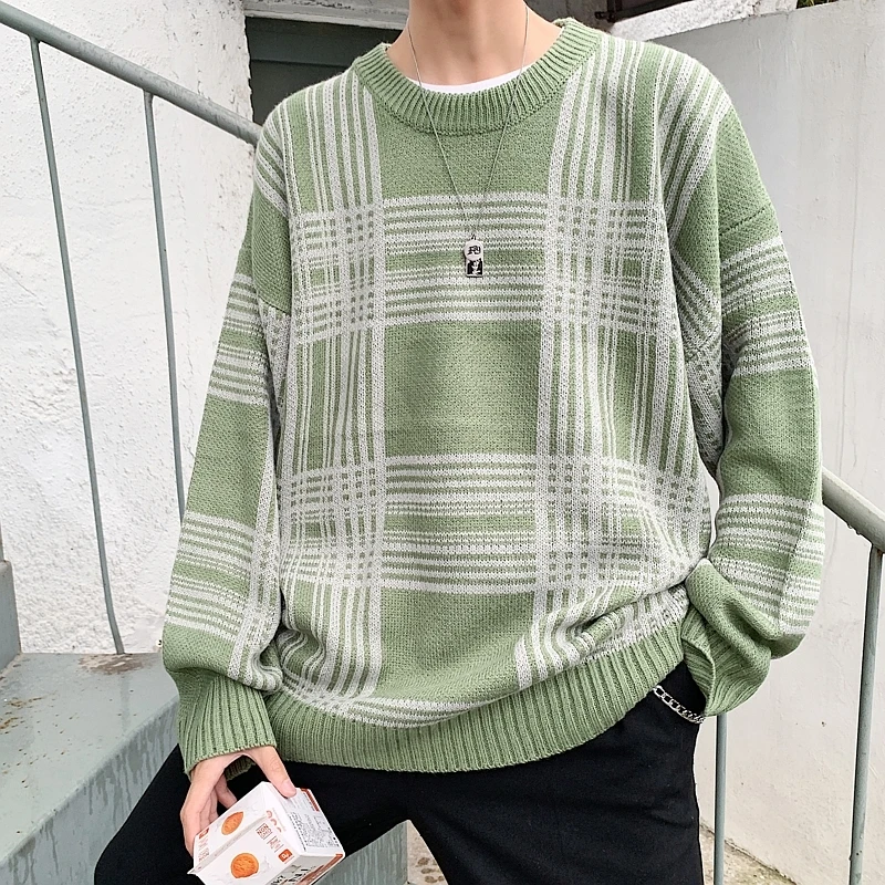 UYUK Autumn New Korean Version Of Loose Casual Trend Fashion Comfortable Irregular Pattern Decoration Men's Sweater Clothes UYUK Autumn New Korean Version Of Loose Casual Trend Fashion Comfortable Irregular Pattern Decoration Men's Sweater Clothes