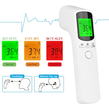 

Non Contact Infrared Thermometer Forehead Thermometer Body Temperature Fever Digital Measure Tool For Baby Adult Thermometer Gun