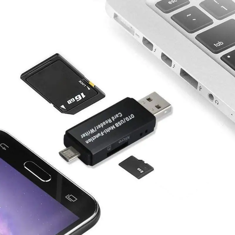 Micro USB+ USB OTG кард-ридер USB2.0 карта памяти адаптер для ПК Android