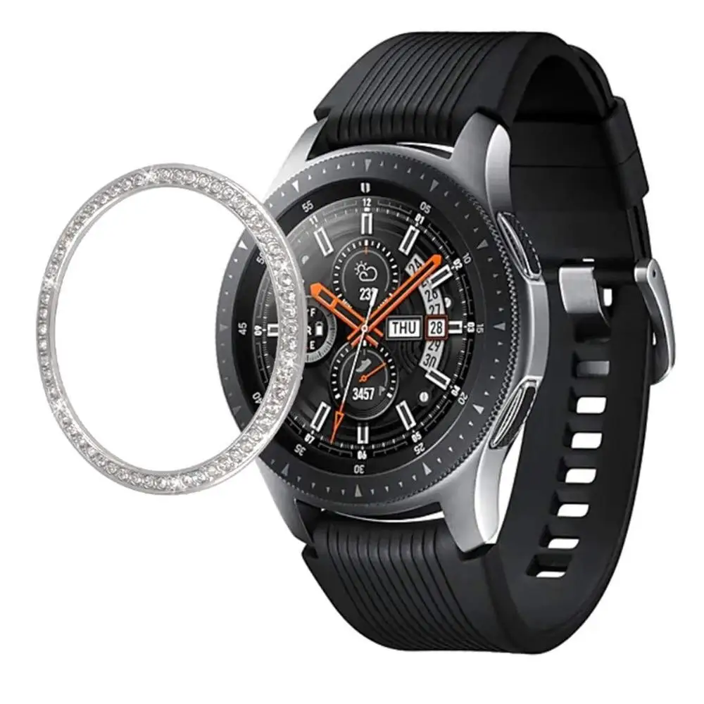 Металлическая крышка для samsung Galaxy Watch 46 мм/42 мм чехол gear S3 Frontier/классический спортивный клейкий чехол ремешок аксессуары 46/42 3 - Цвет ремешка: silver