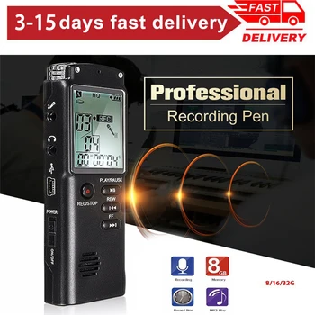 

8G/16G/32G Voice Recorder Professional Recording Pen Digital Dictaphone Audio Recorder Sound USB Flash Drive MP3 Player