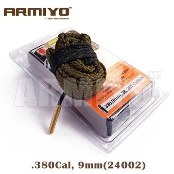 

Armiyo .380 9mm .38 .357 Cal Gun Bore Brush Rope Cleaner Pistol Barrel Cleaning Sling Kit 24002 Hunting Accessories