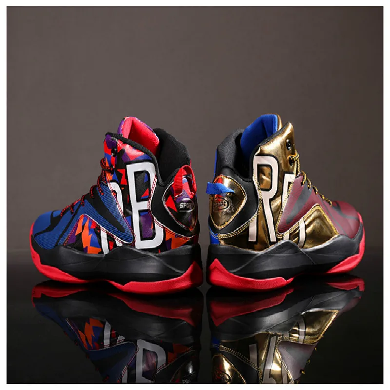 

Basketball Shoes Men Lebron James High Top Sport Shoes Flat Shoes Lace-Up Men Shoes Breathable Sneakers Male Lightweight Outdoor