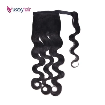 

USEXY Body Wave Ponytail Human Hair Extensions Remy Brazilian Clips In Human Hair For Black Women