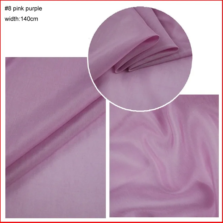 Luxurious Pure White Silk-Cotton Fabric for Dress Linings - Lightweight & Soft