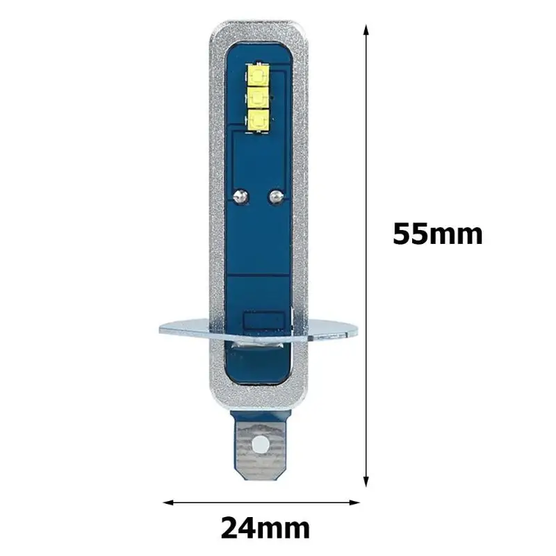 1 пара H3 3030 6SMD противотуманная фара высокая теплопроводность Легкая установка Автомобильный светодиодный головной светильник лампы DRL Белый алюминиевый светильник